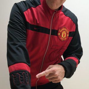 Man U red/black track jacket by Nike